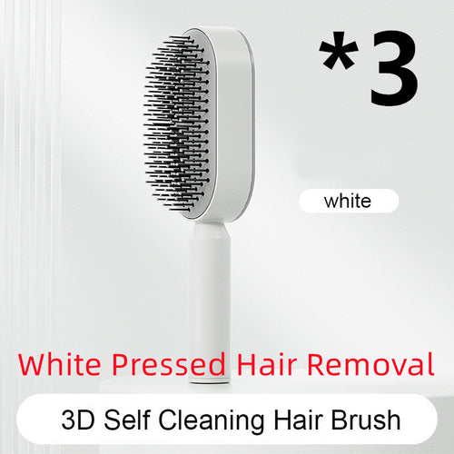 Self Cleaning Hair Brush For Women One-key Cleaning Hair Loss Airbag