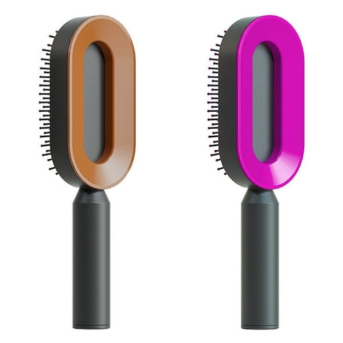 Self Cleaning Hair Brush For Women One-key Cleaning Hair Loss Airbag