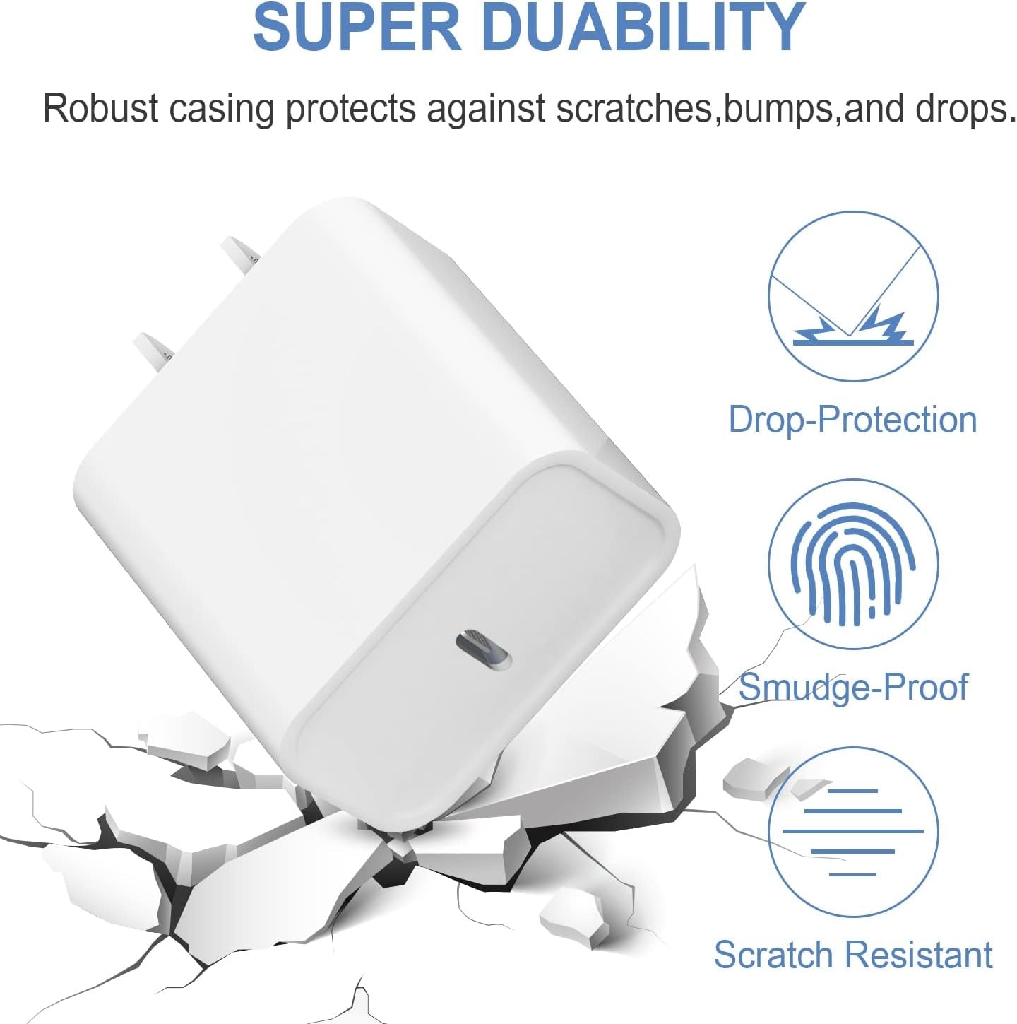 For Apple Phone Fast Charger 2Pack Type C Fast Charger Plug Adapter