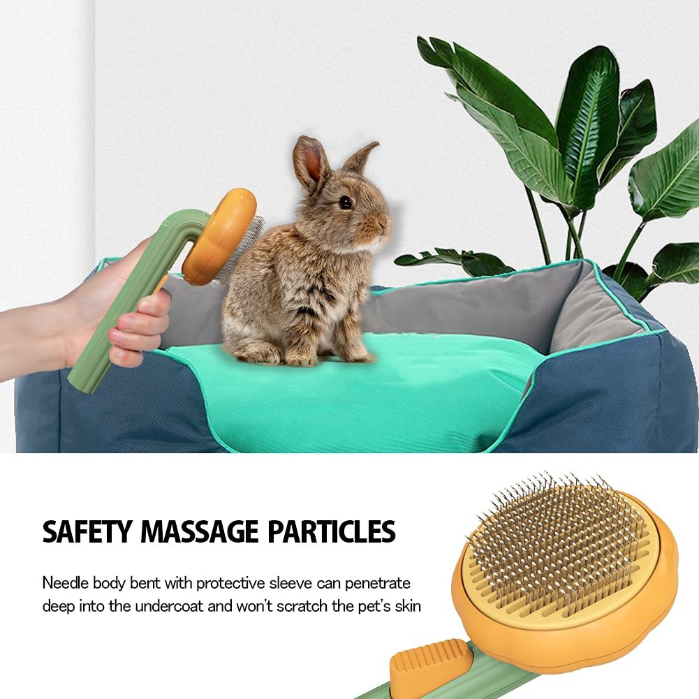 Pet Brush, Pet Grooming Self Cleaning Slicker Brush For Dogs