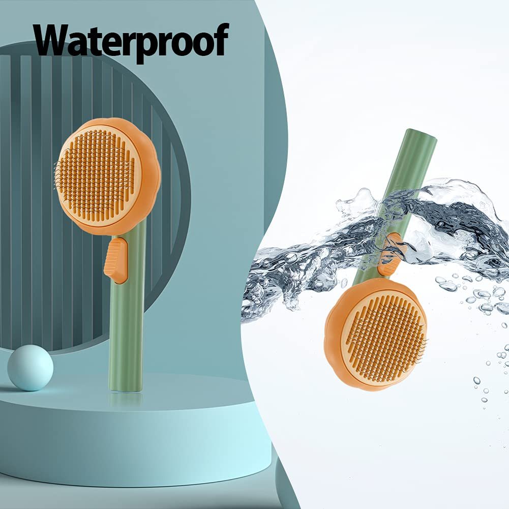 Pet Brush, Pet Grooming Self Cleaning Slicker Brush For Dogs