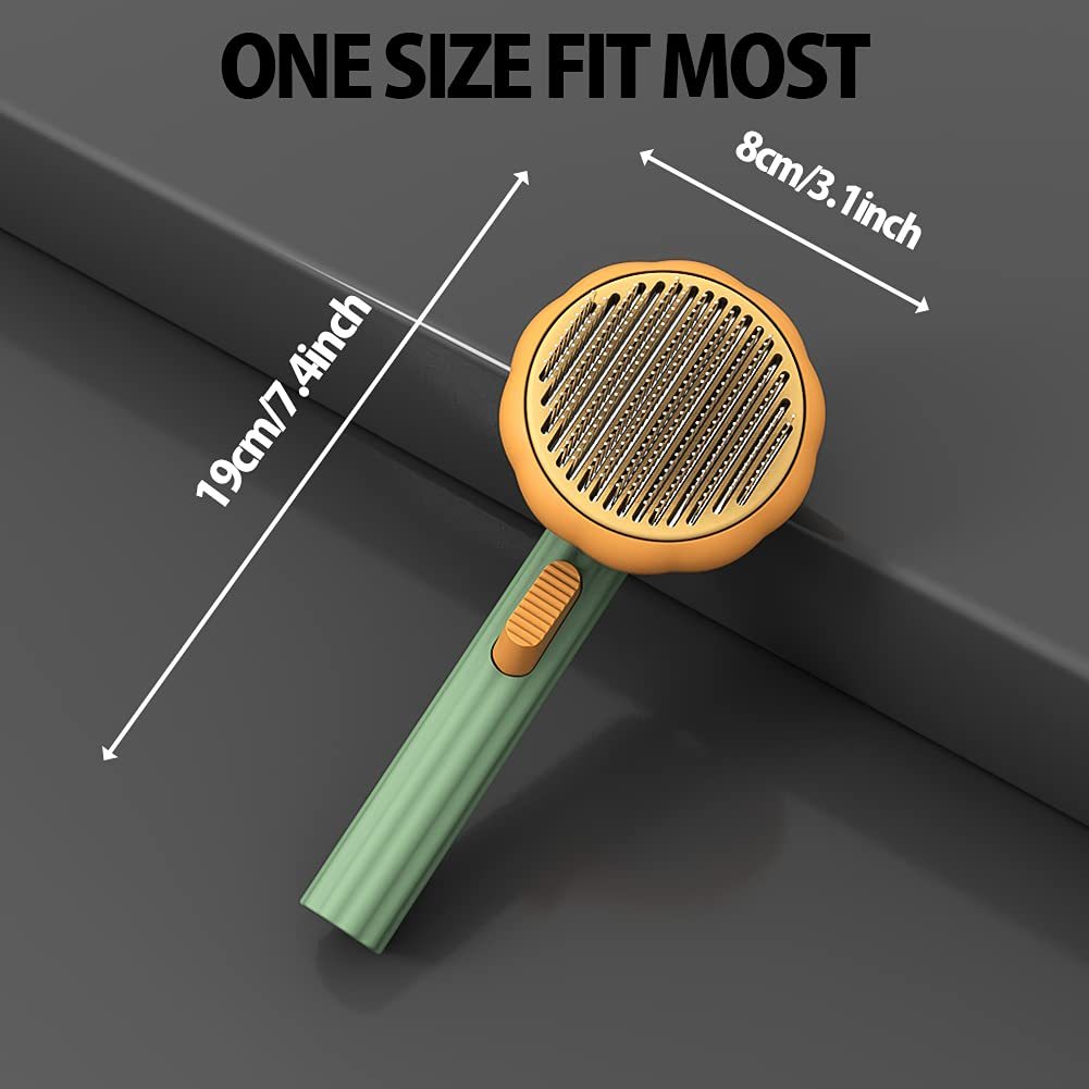 Pet Brush, Pet Grooming Self Cleaning Slicker Brush For Dogs