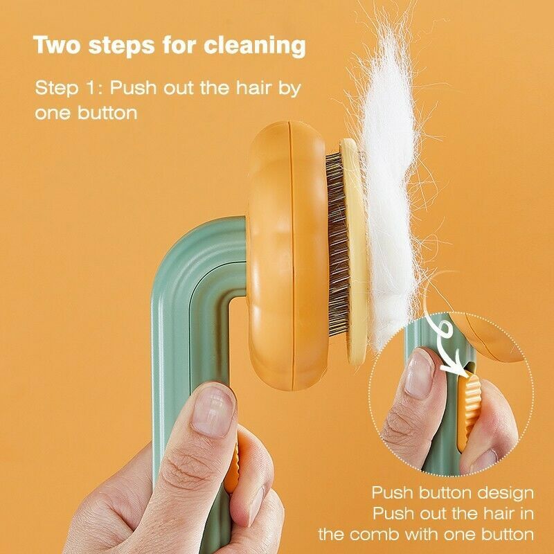 Pet Brush, Pet Grooming Self Cleaning Slicker Brush For Dogs
