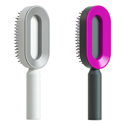 Self Cleaning Hair Brush For Women One-key Cleaning Hair Loss Airbag