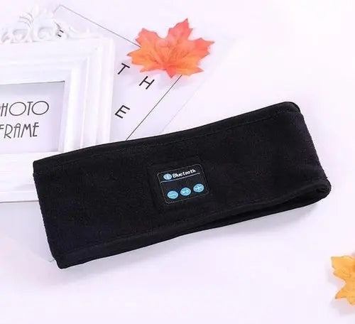 Wireless Bluetooth-compatible Headband Outdoor Fitness Yoga Headband Blue Strawberry