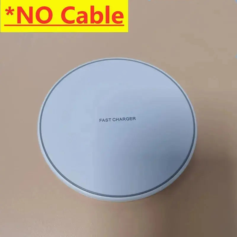 30W Wireless Charger For iPhone 15 14 13 12 X Pro Max Induction Fast Charging Pad Dock Station For Samsung S23 S22 Xiaomi Huawei No BrandLK