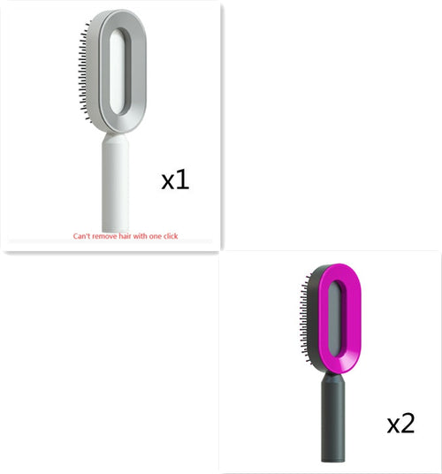 Self Cleaning Hair Brush For Women One-key Cleaning Hair Loss Airbag