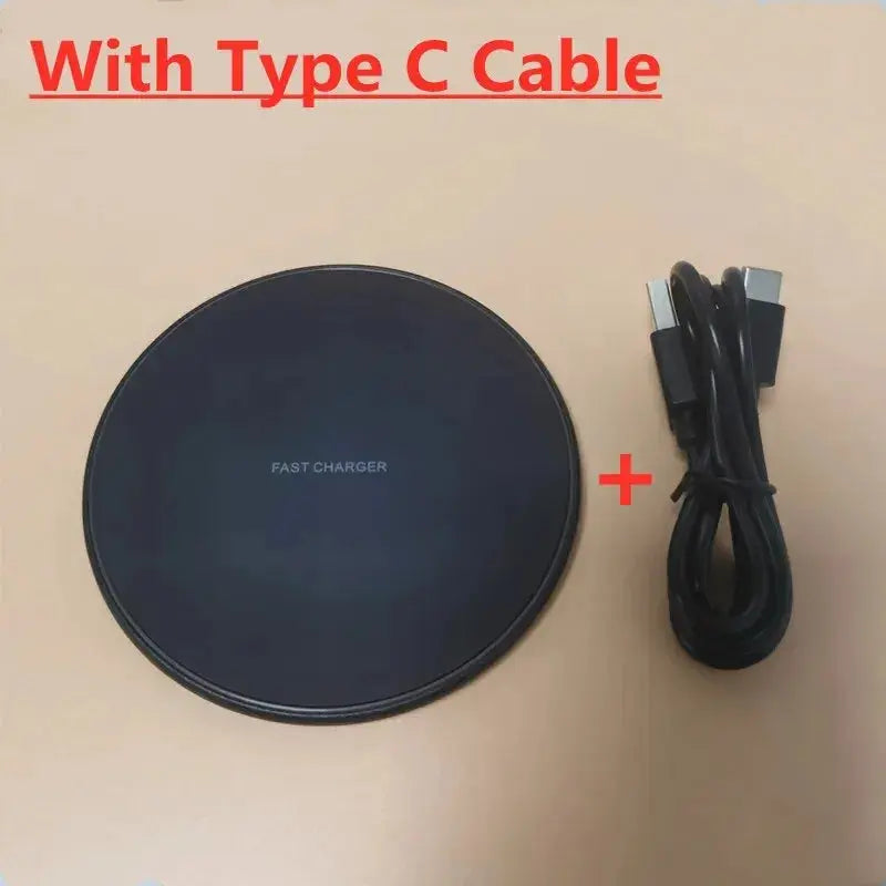 30W Wireless Charger For iPhone 15 14 13 12 X Pro Max Induction Fast Charging Pad Dock Station For Samsung S23 S22 Xiaomi Huawei No BrandLK