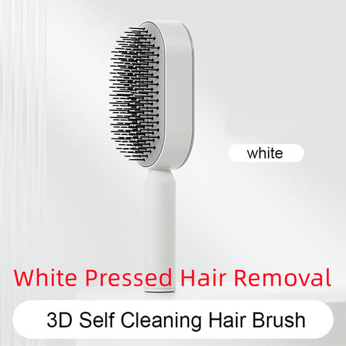 Self Cleaning Hair Brush For Women One-key Cleaning Hair Loss Airbag