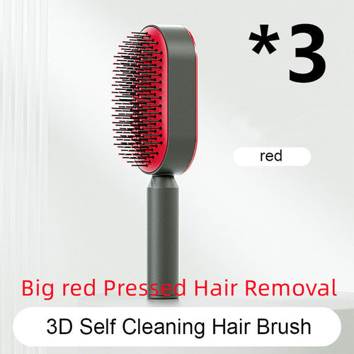 Self Cleaning Hair Brush For Women One-key Cleaning Hair Loss Airbag
