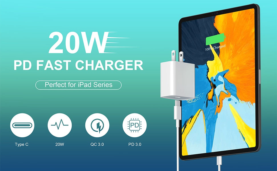For Apple Phone Fast Charger 2Pack Type C Fast Charger Plug Adapter