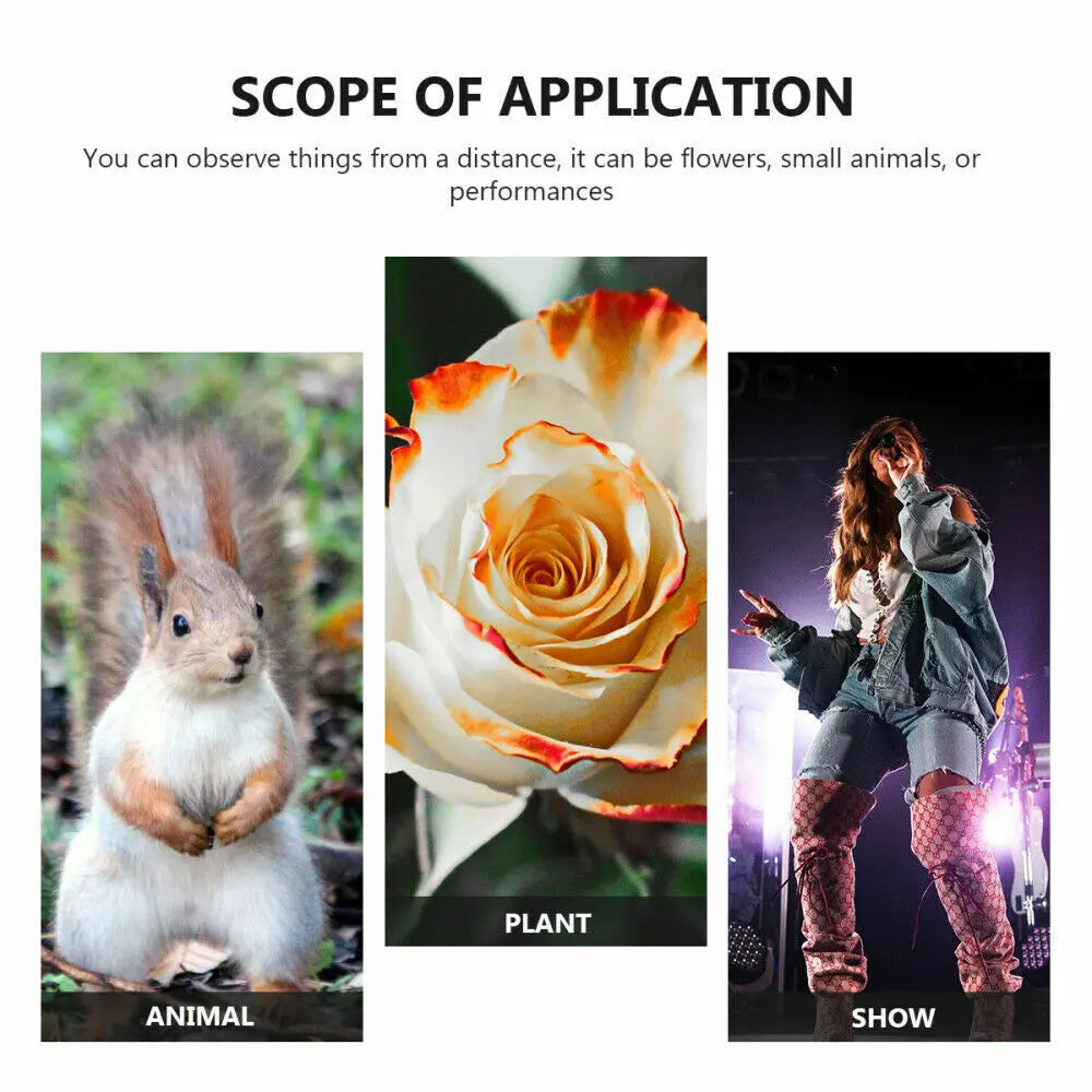 Binoculars 30x60 Zoom Outdoor Travel Compact Folding Telescope Hunting Puce Gaia