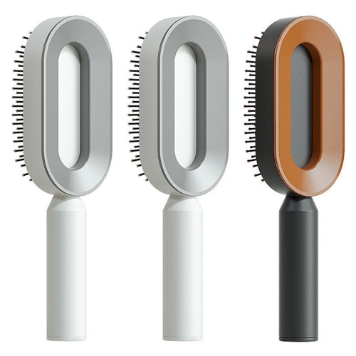 Self Cleaning Hair Brush For Women One-key Cleaning Hair Loss Airbag