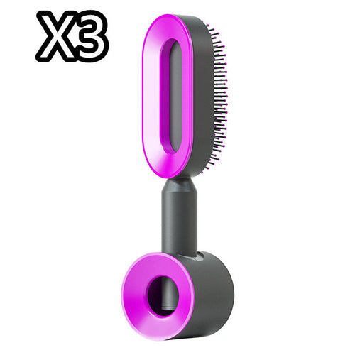 Self Cleaning Hair Brush For Women One-key Cleaning Hair Loss Airbag
