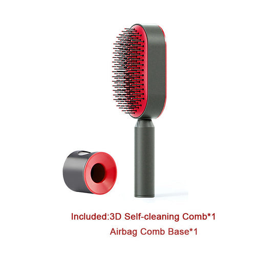 Self Cleaning Hair Brush For Women One-key Cleaning Hair Loss Airbag