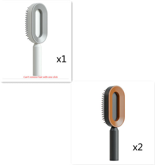 Self Cleaning Hair Brush For Women One-key Cleaning Hair Loss Airbag