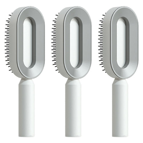 Self Cleaning Hair Brush For Women One-key Cleaning Hair Loss Airbag