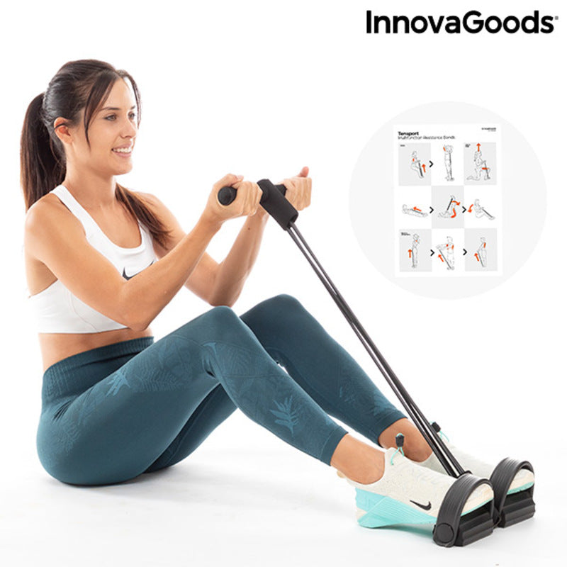 Resistance Bands with Multifunction Exercise Guide Tensport