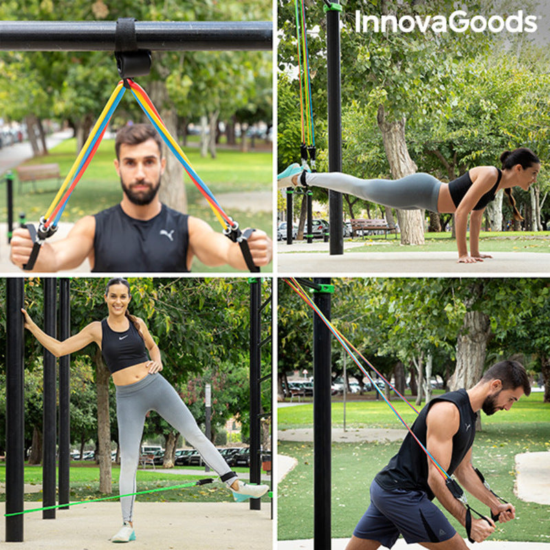 Resistance Bands Set with Accessories and Exercise Guide Rebainer