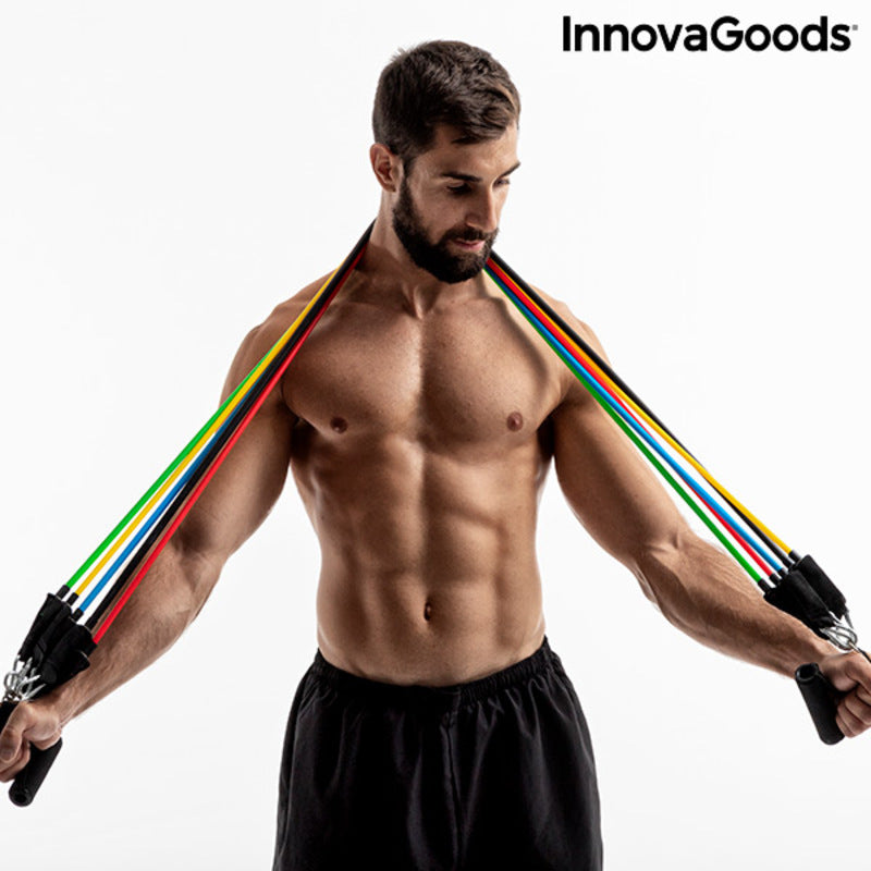 Resistance Bands Set with Accessories and Exercise Guide Rebainer