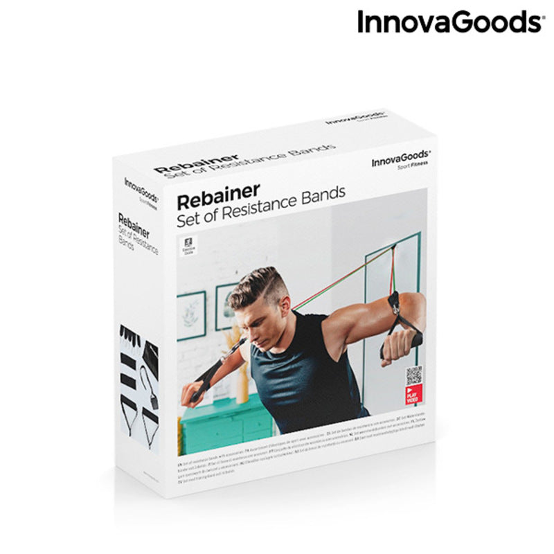 Resistance Bands Set with Accessories and Exercise Guide Rebainer