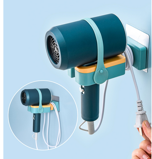Hair Dryer Rack Toilet Wall-mounted Punch-free Multifunctional