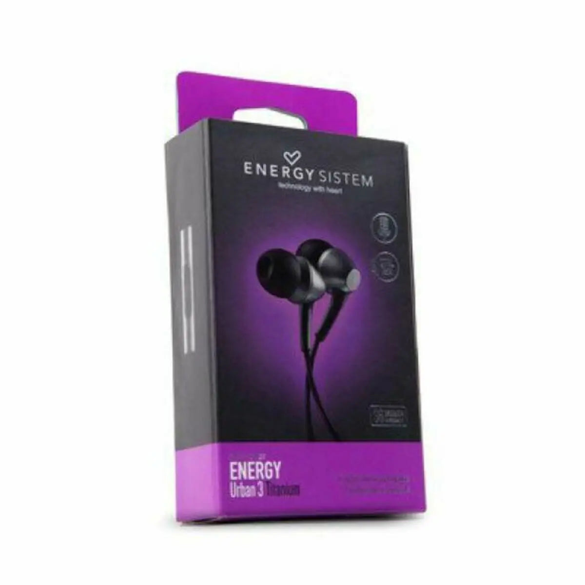 Headphones with Microphone Energy System 422838 Titanium Black