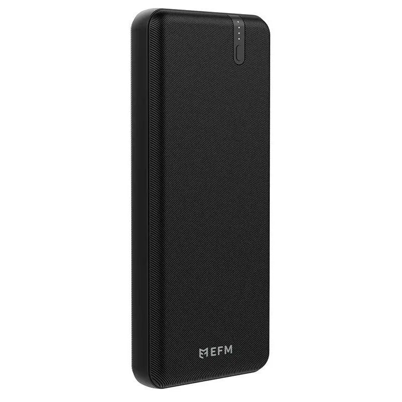 EFM 20000mAh Portable Power Bank-Black With Type C PD18W and QC3.0