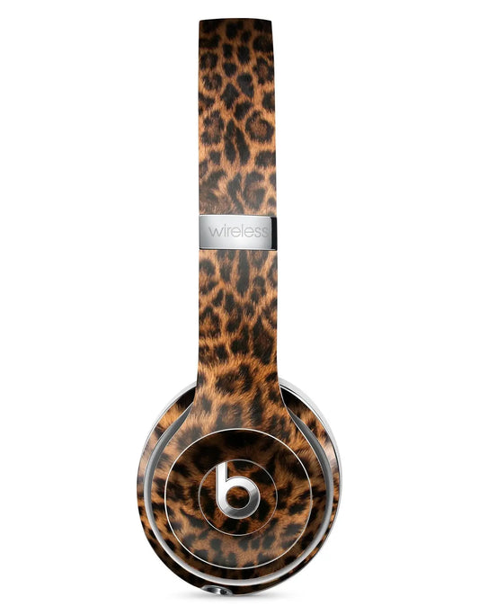 Mirrored Leopard Hide - Full Body Skin Decal Wrap Kit for Beats by Dre Blue Leto