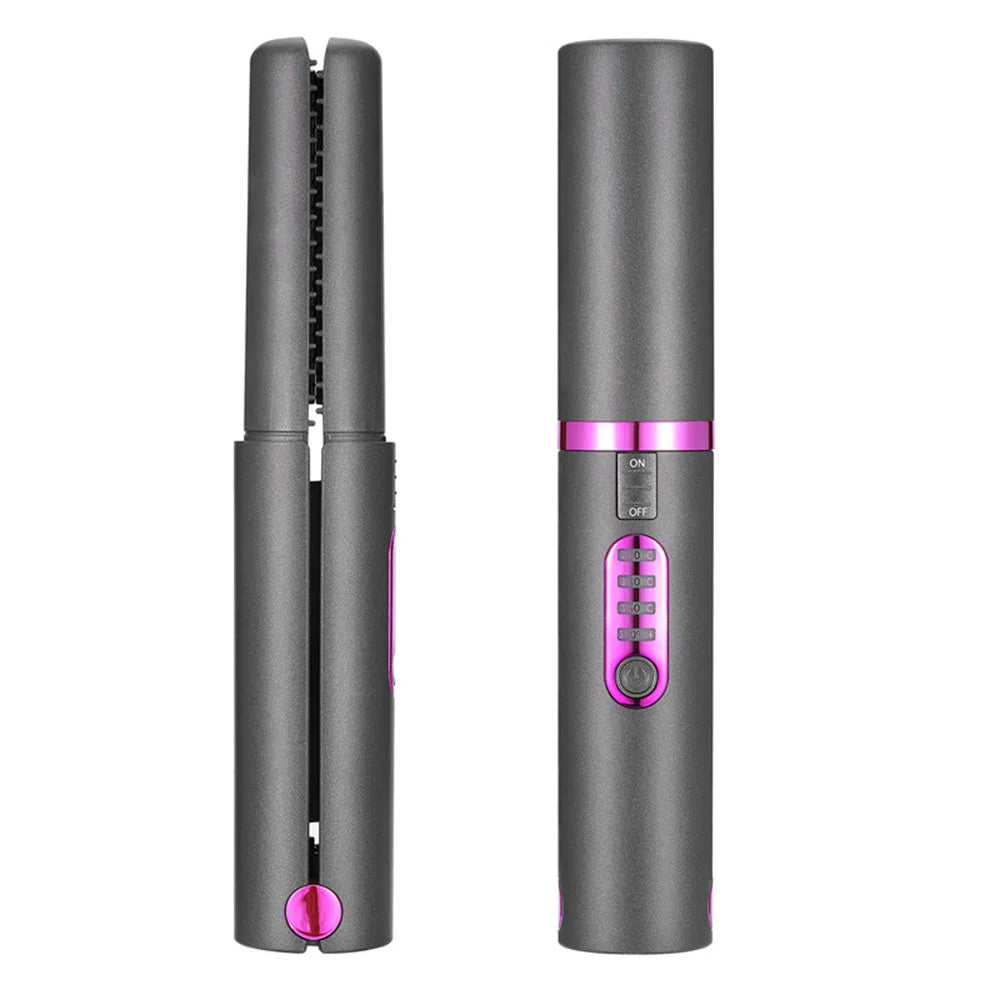 Flat Iron Mini 2 in 1 Wireless Hair Straightener with USB Charging ✅