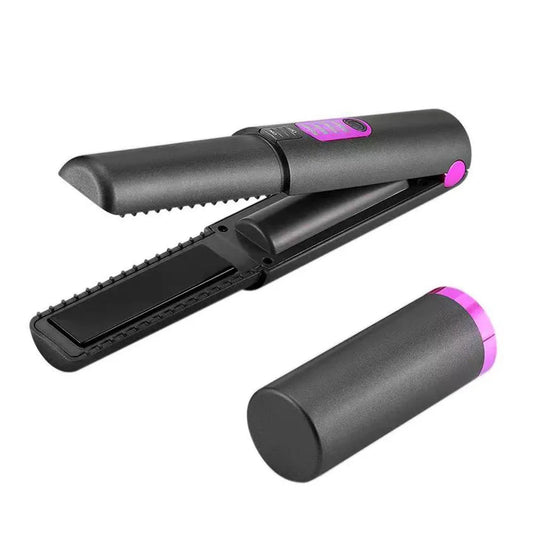 Flat Iron Mini 2 in 1 Wireless Hair Straightener with USB Charging ✅