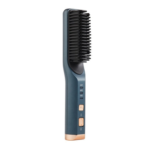 Portable Hair Straightener Curling Wireless Ion Comb USB Charge