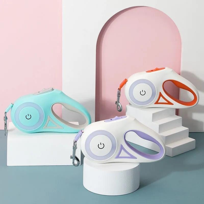 Automatic Retractable  Leash Lighting Dog