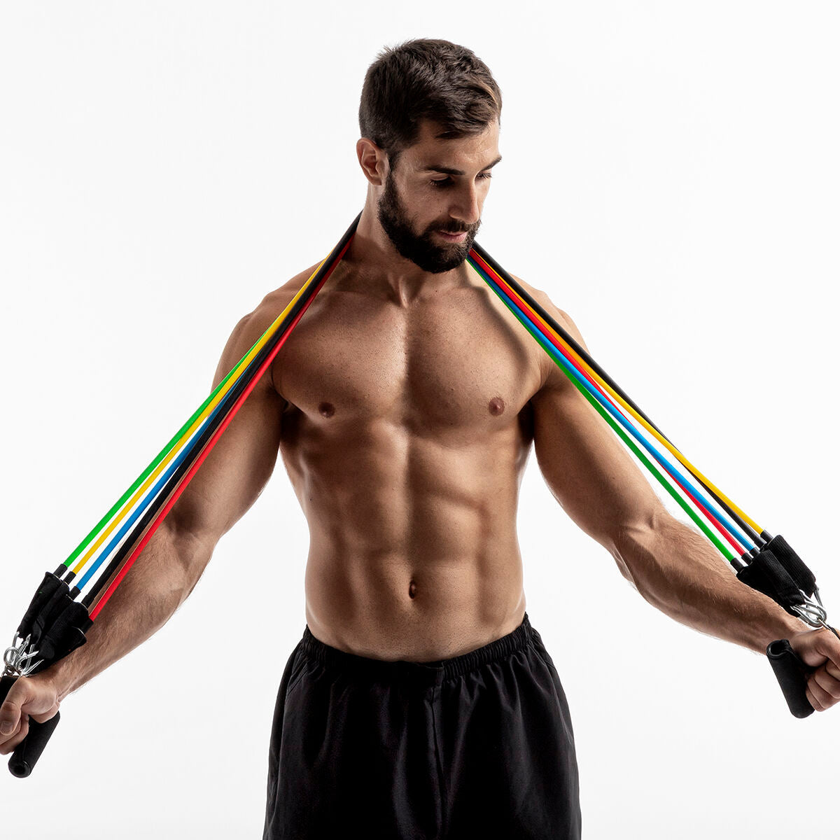 Resistance Bands Set with Accessories and Exercise Guide Rebainer