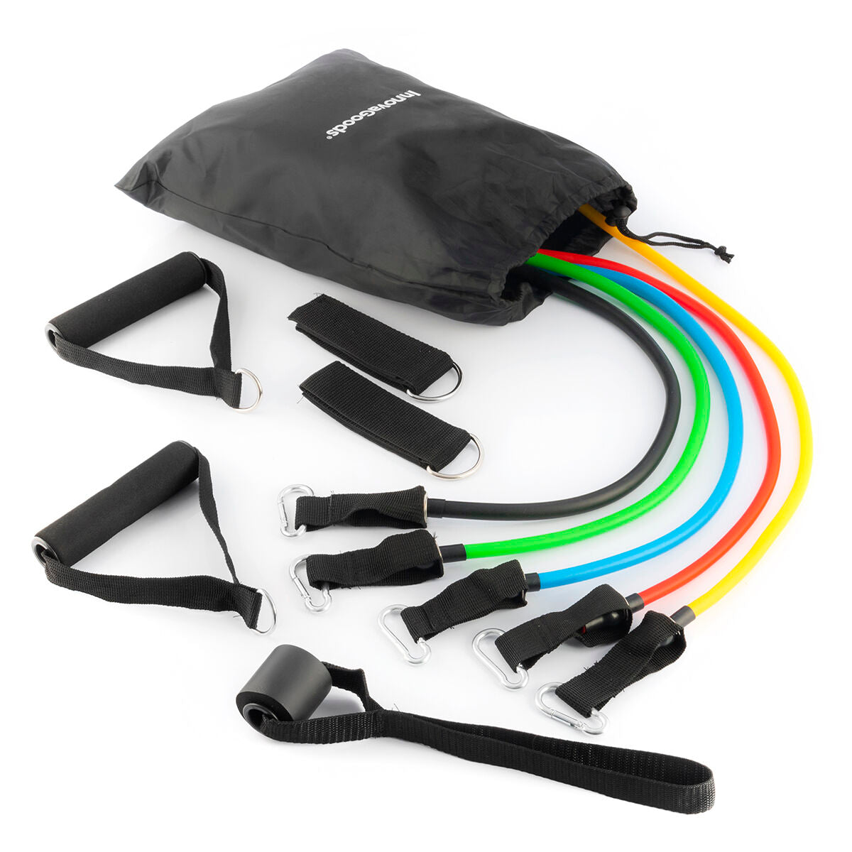Resistance Bands Set with Accessories and Exercise Guide Rebainer