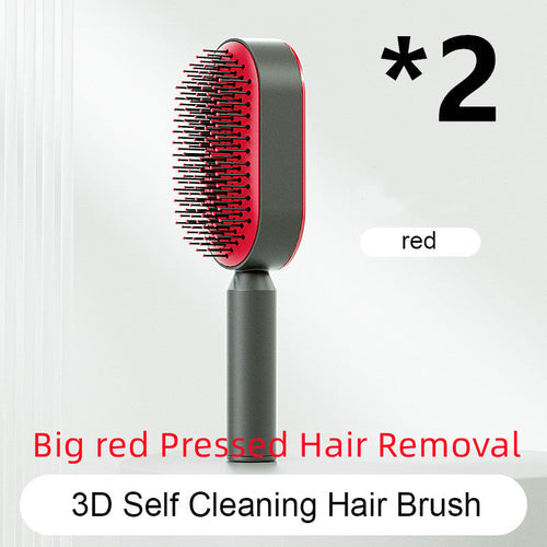 Self Cleaning Hair Brush For Women One-key Cleaning Hair Loss Airbag