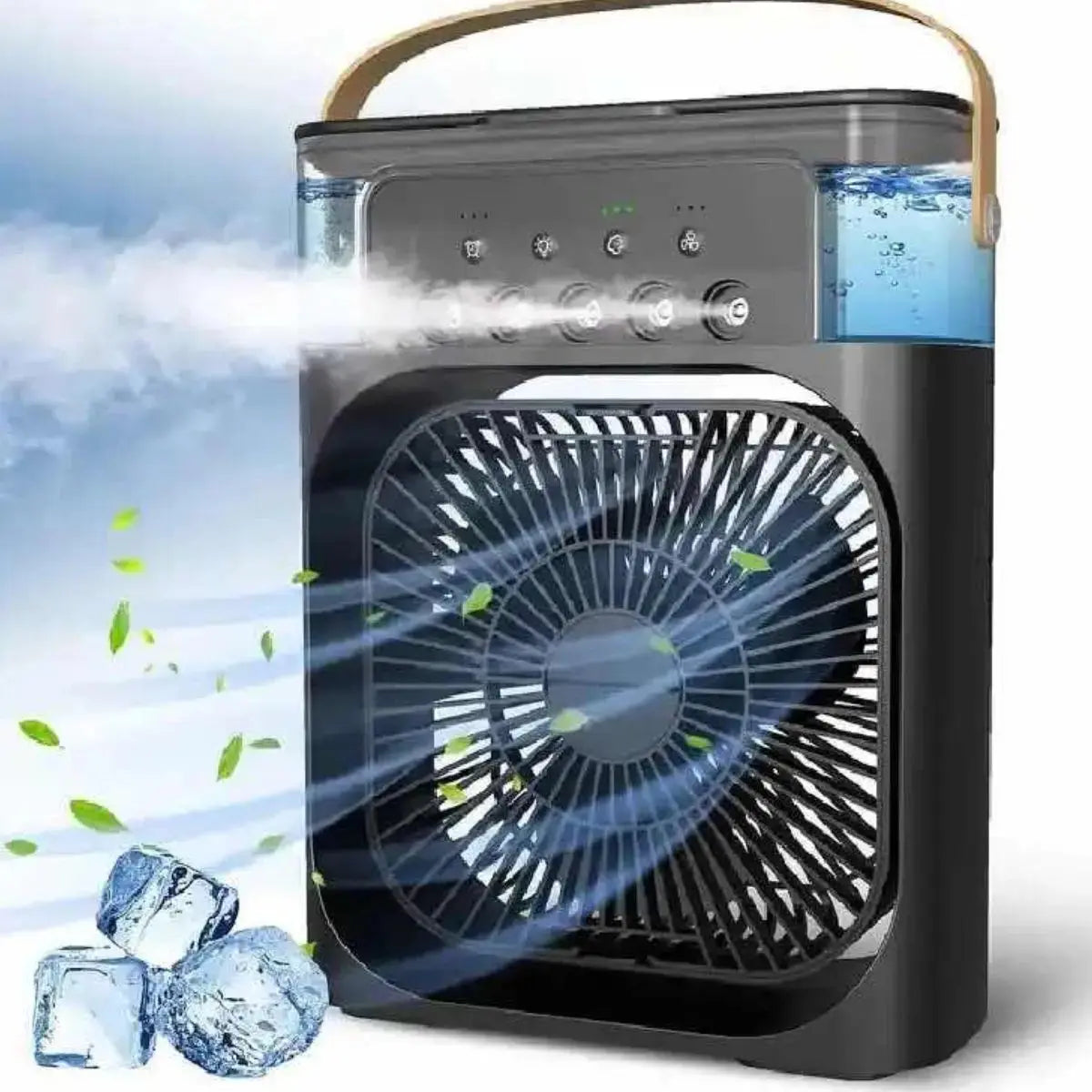 Spray fan portable household three in one small air cooler, 7-color LED night light, 5-hole humidifier, 1-3 hour timer - Portable Evaporative Coolers | Buy Home & Garden Online at No BrandLK