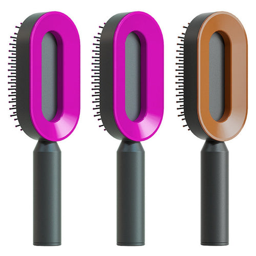 Self Cleaning Hair Brush For Women One-key Cleaning Hair Loss Airbag