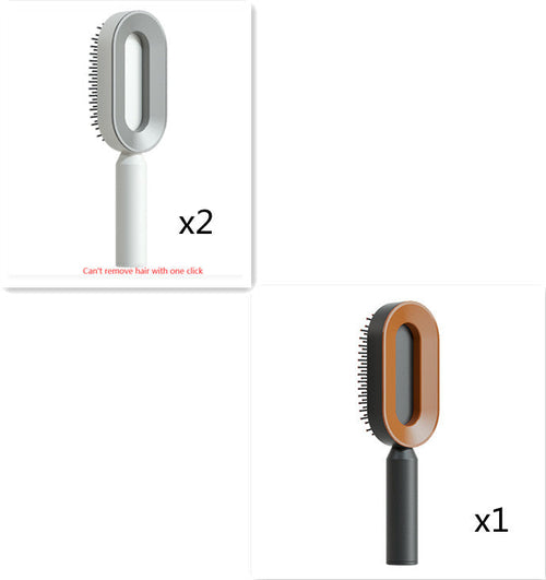 Self Cleaning Hair Brush For Women One-key Cleaning Hair Loss Airbag