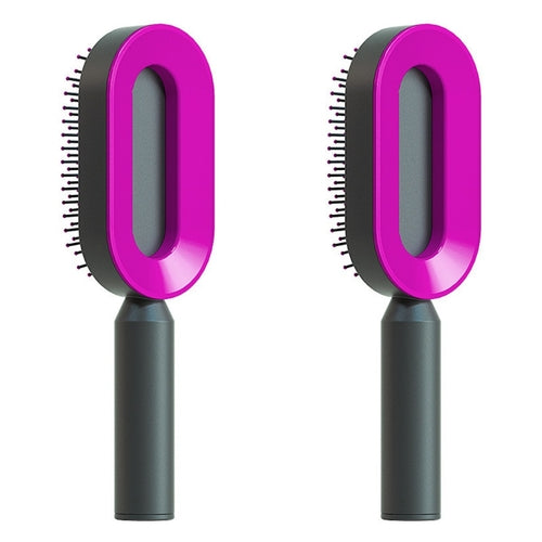 Self Cleaning Hair Brush For Women One-key Cleaning Hair Loss Airbag