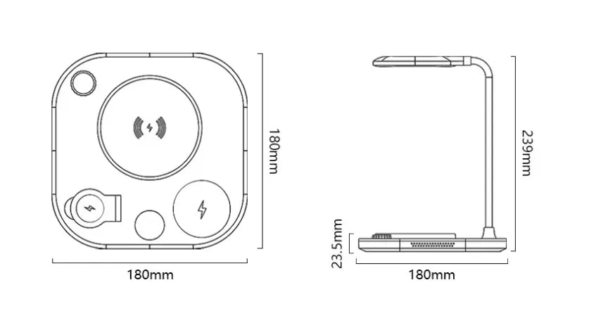 New Three-in-one Wireless Magnetic Charger 15W Fast Charging