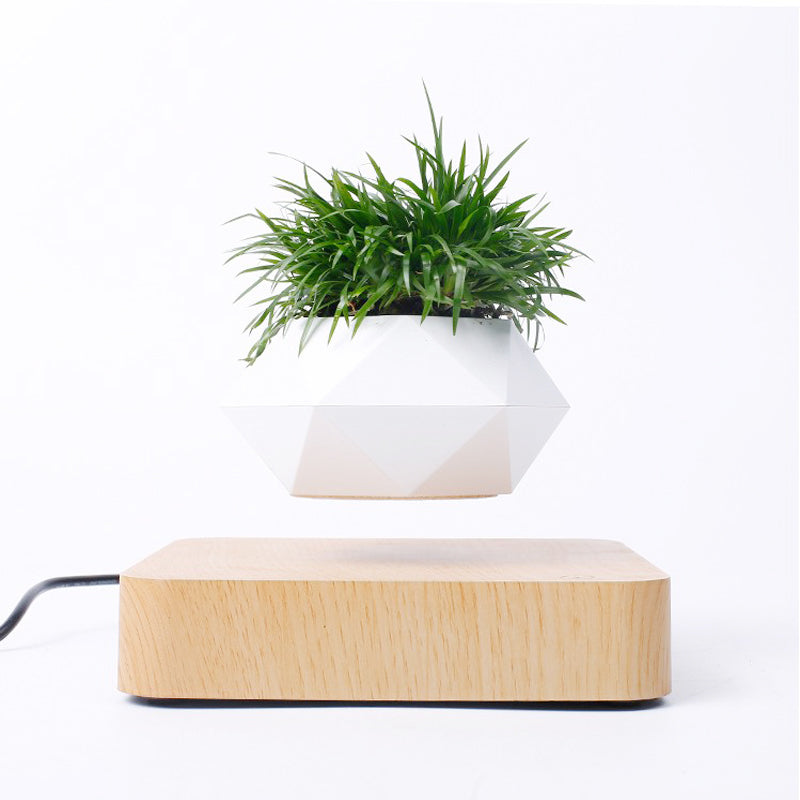 Levitating Flowerpot Novelty Rotation Magnetic Levitation FlowerPot