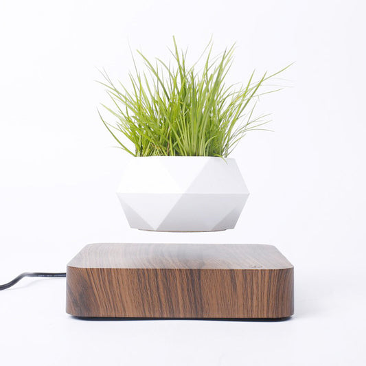 Levitating Flowerpot Novelty Rotation Magnetic Levitation FlowerPot