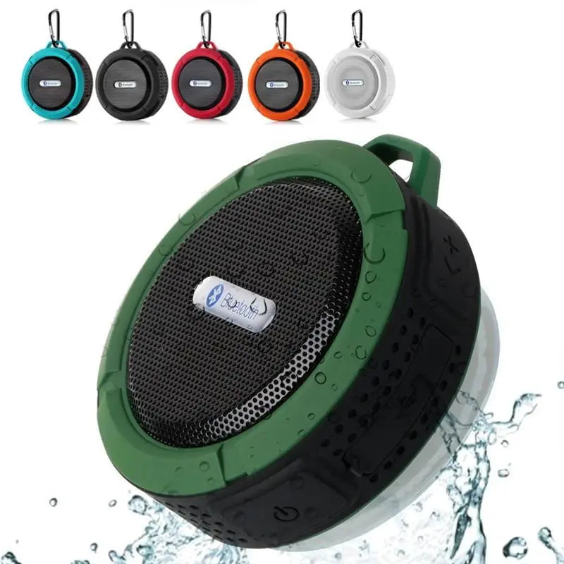 Mini Portable Bluetooth Speaker  Waterproof with Suction Cup