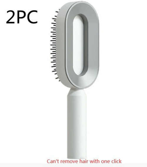 Self Cleaning Hair Brush For Women One-key Cleaning Hair Loss Airbag