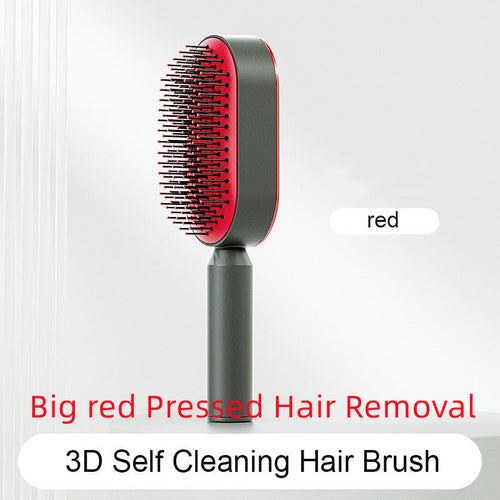 Self Cleaning Hair Brush For Women One-key Cleaning Hair Loss Airbag