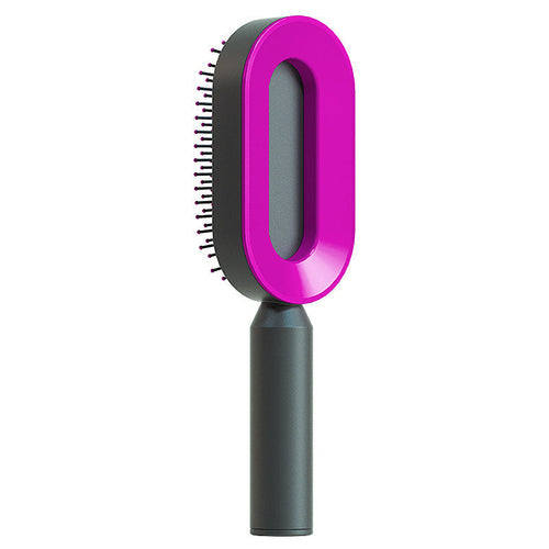 Self Cleaning Hair Brush For Women One-key Cleaning Hair Loss Airbag