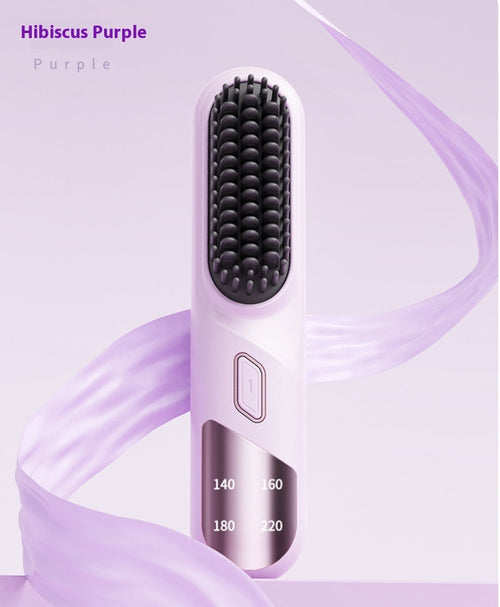 Wet Dry Hair Straightener Cordless Hair Straightener Brush With Fast 