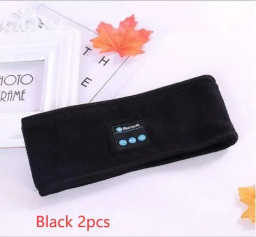 Wireless Bluetooth-compatible Headband Outdoor Fitness Yoga Headband Blue Strawberry