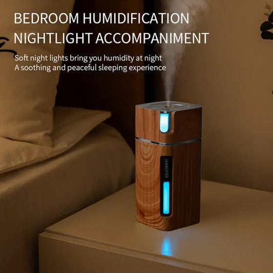Ultrasonic Air Humidifier USB Mini Mist Maker LED Light 